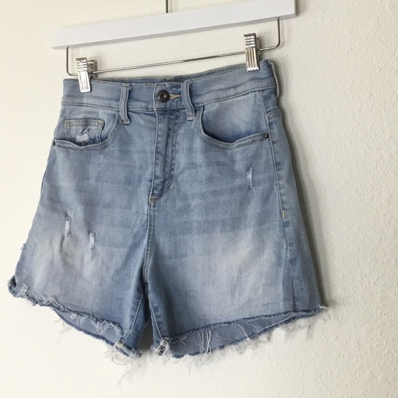 Sneak Peek High Rise Denim Shorts - Picture 2 of 6